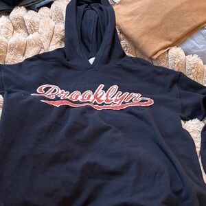 Market & Spruce Brooklyn Dark blue Hoodie size extra large